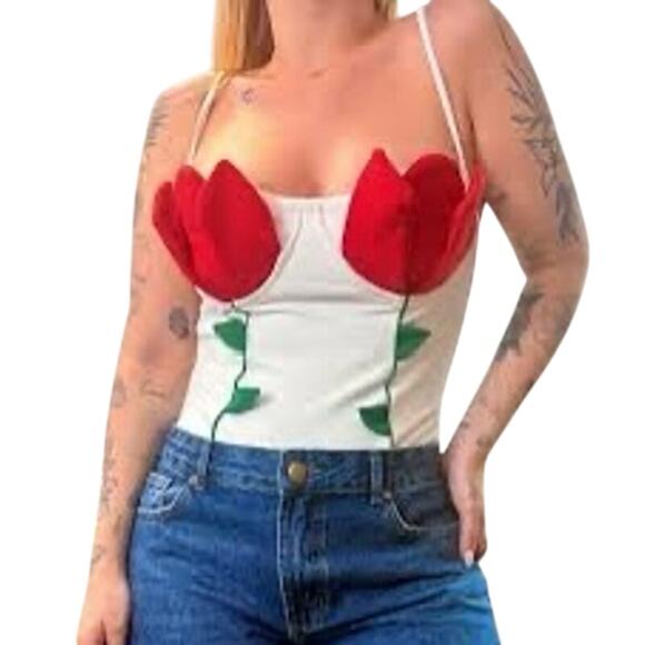 FARM RIO Original Summer 2026 Tulip Swimsuit Size Large New without Tag RARE - Picture 4 of 11